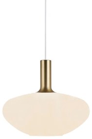 Nordlux - Lampadario a cavo ALTON 1xE27/60W/230V bianco/nero/ottone