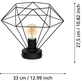 Eglo 43004 - Lampadario a plafone TARBES 1xE27/60W/230V