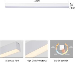 Brilagi - Plafoniera LED da bagno SLEEKLINE LED/40W/230V bianca IP44