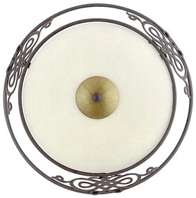 EGLO 86711 - Plafoniera MESTRE 1 x E27/60W marrone antico / oro