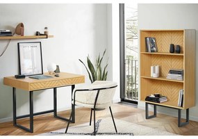 Libreria in rovere 90x150 cm Camden Herringbone - Woodman