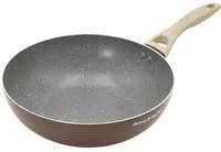 Wok 28 cm marrone scritta Cooking Therapy