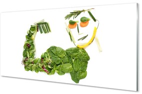 Quadro acrilico Un personaggio delle verdure 100x50 cm