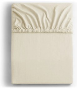 Lenzuolo con angoli beige in jersey 120x200 cm Amber – Restilo