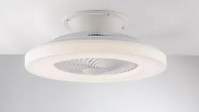 Plafoniera led con ventilatore scirocco bianca in acrilico pmma 40w...