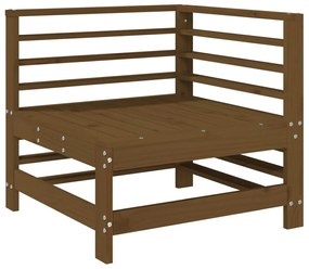 Set salotto da giardino 6 pz miele in legno massello di pino