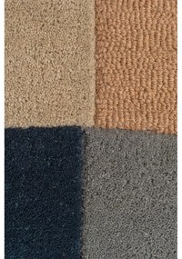 Tappeto in lana blu/marrone 160x230 cm Esrei - Flair Rugs