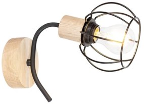 Spot-Light 8224174 - Applique VIVIANE 1xE27/60W/230V rovere