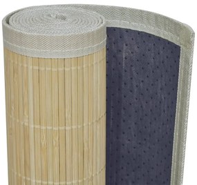 Tappeto Rettangolare in Bambù Naturale 80 x 300 cm