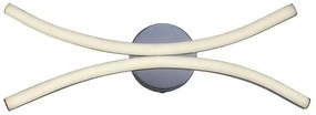 Applique LED neoclassico Anuk grigio IP20, luce bianco naturale 1350 lumen,