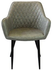 SANDY - poltrona imbottita per sala da pranzo in ecopelle