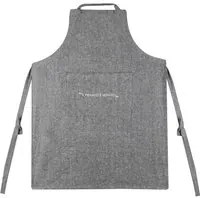 Grembiule cucina antracite con scritta in misto cotone