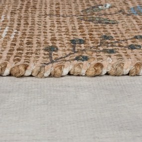 Passatoia di colore naturale in misto iuta tessuta a mano 60x230 cm Arriana – Flair Rugs