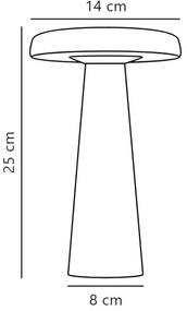 DFTP by Nordlux - Lampada da tavolo LED da esterno dimmerabile ARCELLO LED/2,8W/3,7V IP54