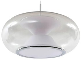 Lucande - Orasa LED Lampada a Sospensione Bianco/Trasparente Lucande