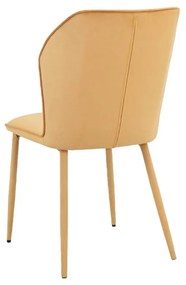 Set di sedie da pranzo in velluto giallo 2 pz Wilma - Støraa