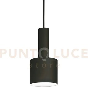 Holly sospensione in metallo 1 luce attacco e 27 nero  12cm