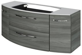 Mobile da bagno sospeso sotto lavabo L 119 x H 49.2 x P 46.2 cm grigio, 2 cassetti, 2 ante PELIPAL Cassca