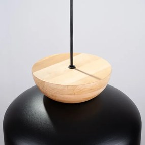 Sollux SL.1351 - Lampadario a sospensione con filo MARION 1xE27/15W/230V diametro 29,5 cm nero