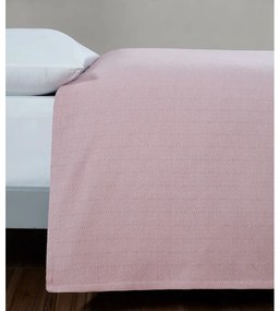 Copriletto in cotone rosa per letto matrimoniale 200x230 cm Serenity - Mijolnir