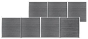 Pannello Di Recinzione İn Wpc 1218x186 Cm Grigio /