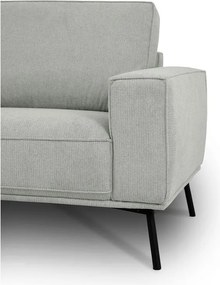 Divano angolare grigio chiaro (con penisola a sinistra/a L) con rivestimento in ciniglia Amsterdam – Scandic