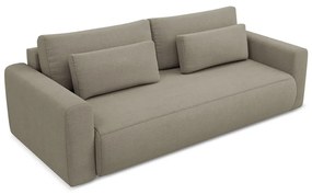 Divano marrone chiaro allungabile/con contenitore 238 cm Kapua – Makamii