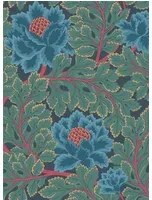 Cole & Son Carta da parati Aurora - Petrol & Teal on Ink