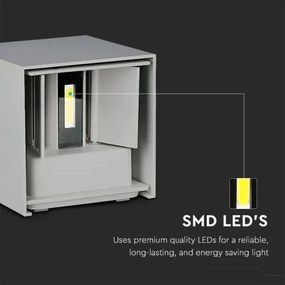 Applique LED da esterno LED/11W/230V 3000K IP65 grigio