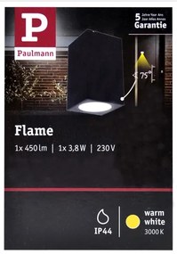 Paulmann 94327 - LED/3,8W IP44 Applique da esterno FLAME 230V antracite