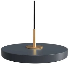 Antracite Apparecchio a sospensione LED con paralume in metallo ø 15 cm Asteria Micro - UMAGE