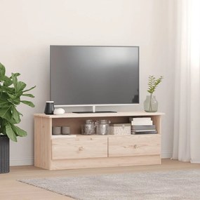 Mobile Tv Con Cassetti Alta 100x35x41 Cm Legno Massello Di Pino /