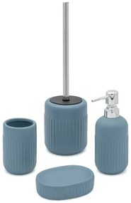 Set completo accessori bagno turchese cobalto in ceramica Cup