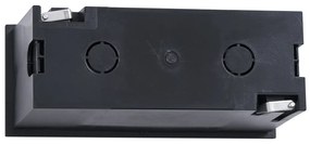 Applique da parete ad incasso moderna nera 16cm incl. LED IP65 - Mert