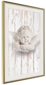 Poster  Happy Thought  Cornice Quadri Cornice d'oro con passe-partout, Larghezza x Altezza Home decor 20x30