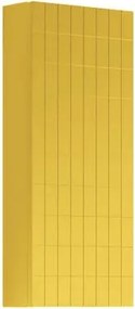Pensile bagno Pixel Grid laccato opaco giallo sole, 1 anta apertura da sinistra P 17 x L 30 x H 80 cm