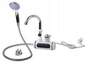 Scaldabagno istantaneo con spruzzatore e LCD display 3000W/230V IPX4 bianco