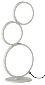 Lampada da tavolo LED moderno Rondo bianco, luce calda 1200 LUMEN
