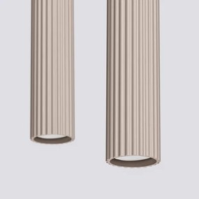 Brilagi - Lampadario a sospensione con filo CRESTO 2xGU10/10W/230V taupe