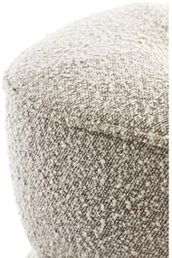 Sgabello in tessuto bouclé beige Leyla - Light &amp; Living