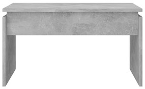 Tavolino da salotto grigio cemento 68x50x38 cm in truciolato