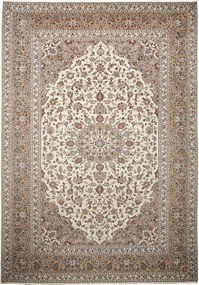 Kashan Tappeto persiano 250x350 Beige (Iran) Annodato A Mano