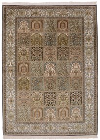 Cashmere Silk Tappeto 220x160 (Indian) Annodato A Mano