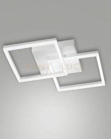 Bard applique bianca nw 2 luci a led 4000k - 39w - 4050 lm dimmerabile
