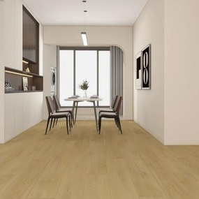 Pavimento SPC passaggio intenso Barcellona rovere chiaro Sp 5.5 mm con sottopavimento integrato 2.514 m²