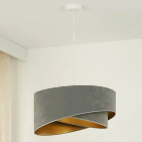 Brilagi - Lampadario LED a sospensione con filo LYRA 1xE27/15W/230V grigio/oro