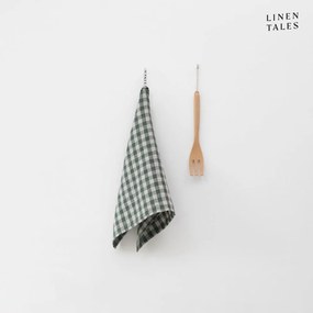 Strofinaccio in lino 45x65 cm Forest Green Gingham – Linen Tales