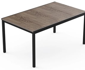 Tavolo da pranzo per giardino Porto KETER in acciaio con piano in polipropilene marrone per 6 persone 95x159cm