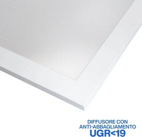Plafoniera LED 120x60 84W CCT Bianco Variabile UGR19 con driver Philips Colore Bianco Variabile CCT