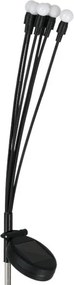 Lampada LED solare MULTI LED/0,06W/1,2V 150 mAh IP44 nero